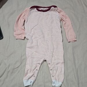 Egg New York Striped Pink and White Kids One Piece